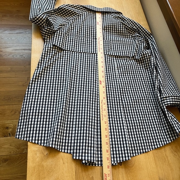 RAVEL TOP M GINGHAM CHECK FIT & FLARE TUNIC COTTON BLD CLASSIC CASUAL ELEGANCE - Picture 8 of 13